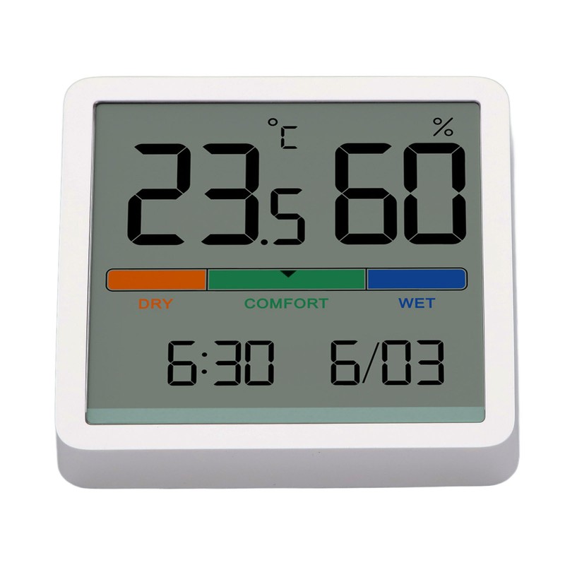 Temperature Humidity Monitor 3 in 1 Temp Tester Digital Display