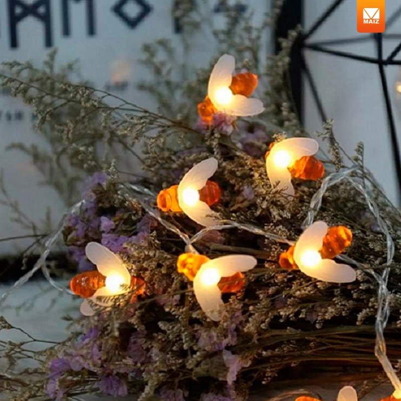 Maíz Serie Foco Luces Led Decorativas Abejas Kawaii 3 Metros