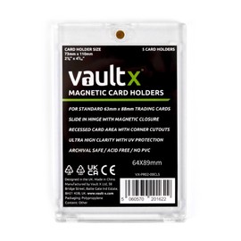Vault X Magnetic Card Holders - 35pt for Trading Cards & Sports Cards (5 Pack)