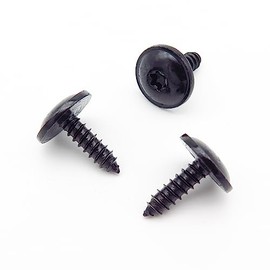 VVO Fasteners Metal Underbody Shields and Insulation Panel Fastener Screw, Black (Pack of 10)