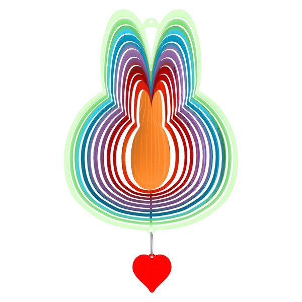 Whimsical Wind Spinner with Heart Charm – Popular Blind Box