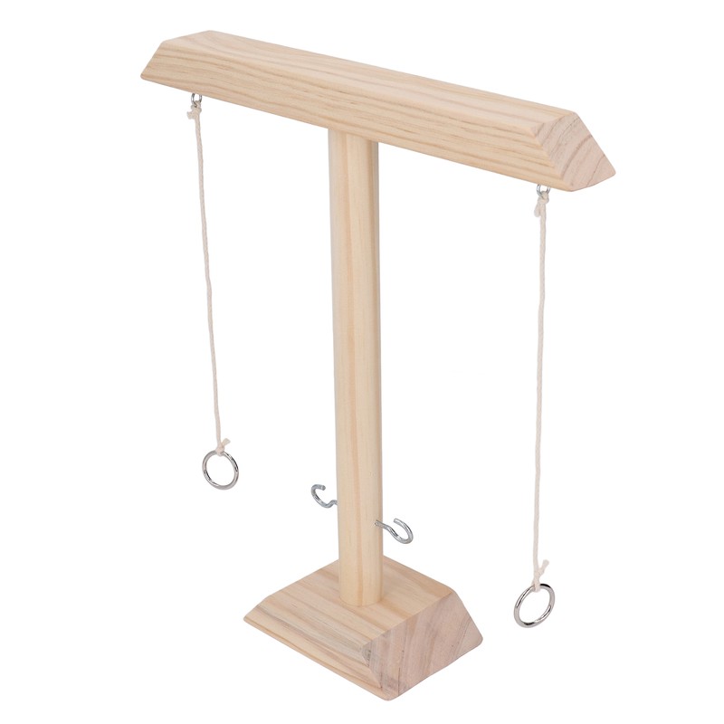 Hook and Ring Game Beautiful Wooden Interactive Desktop Toss Game