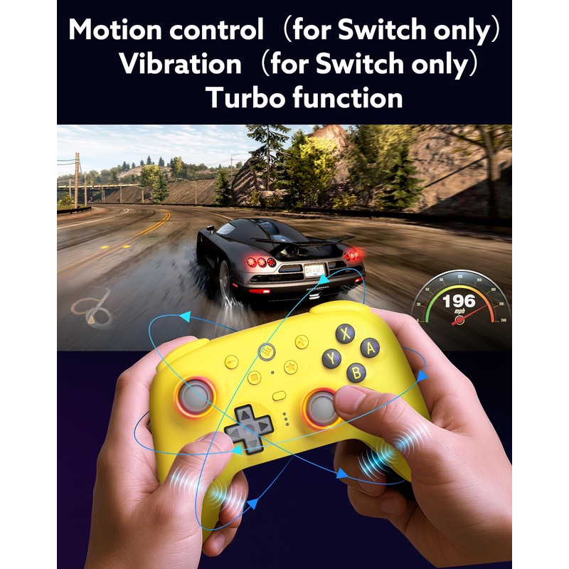 8Bitdo Ultimate 2 Bluetooth Controller (TMR Joystick Update), RGB Fire
