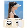 Rulala Fancy Womens Sun Hat Straw Visor UV Protection Wide