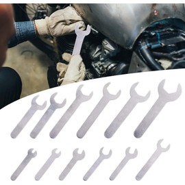 Biqing 12 Piece Spanner Set, 2mm Ultra Thin Open End Wrench, 4-23mm Small Wrench Set, Monkey Wrench