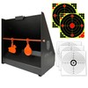 Atflbox Bullet Trap Box Target with 12''x12'' Splatter Bullseye Paper