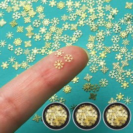 Pack of 270 Mini Snowflakes Decoration, Christmas Decoration, Small Snowflake Stickers, Mini Glitter Snowflake Stickers for Crafts, Scrapbooking, Christmas Decoration, Table Decoration, Winter Party