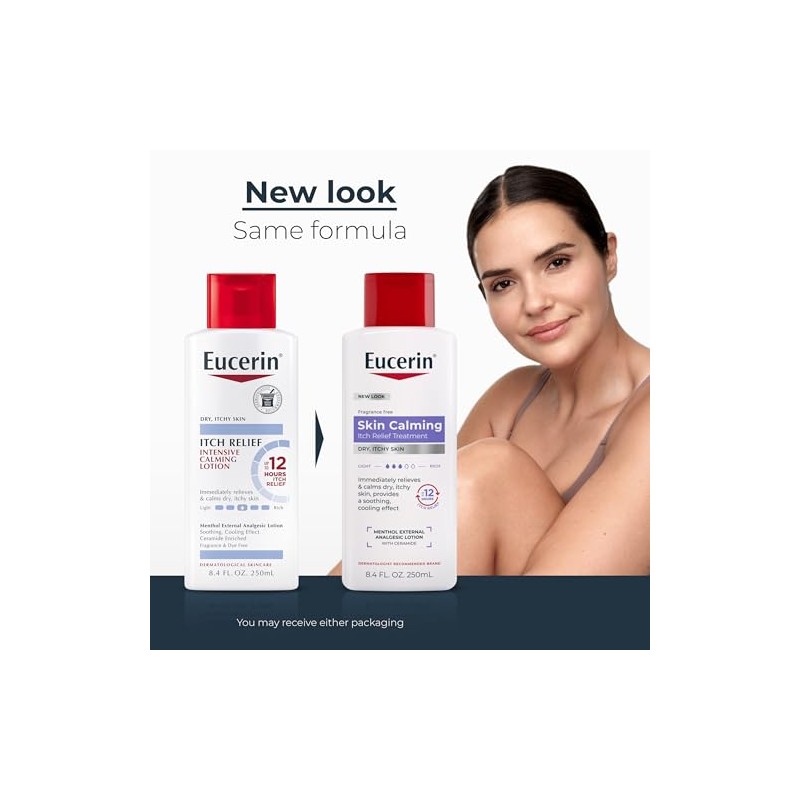 Eucerin Itch Relief Intensive Calming Lotion, Itch-Relieving Lotion for Sensitive