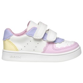 Geox Girls' B Eclyper Girl A Trainers, White Lt Yellow