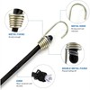 BEANPRECOY 15Pack Mini Bungee Cords with Hooks 10 Inch Black