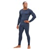 DEVOPS Men's Thermal Underwear Long Johns Set with Fleece Lined