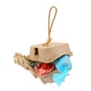 Bird Foraging Box Toys Fun Colorful Shredding Paper Sola Wood