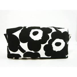 Marimekko 071294 190 MA-591 Mini Unikko Pouch White x Black