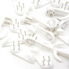 Yosawo 20 Pieces Picture Hooks Non-Trace Hook Plastic Hardwall Hanger