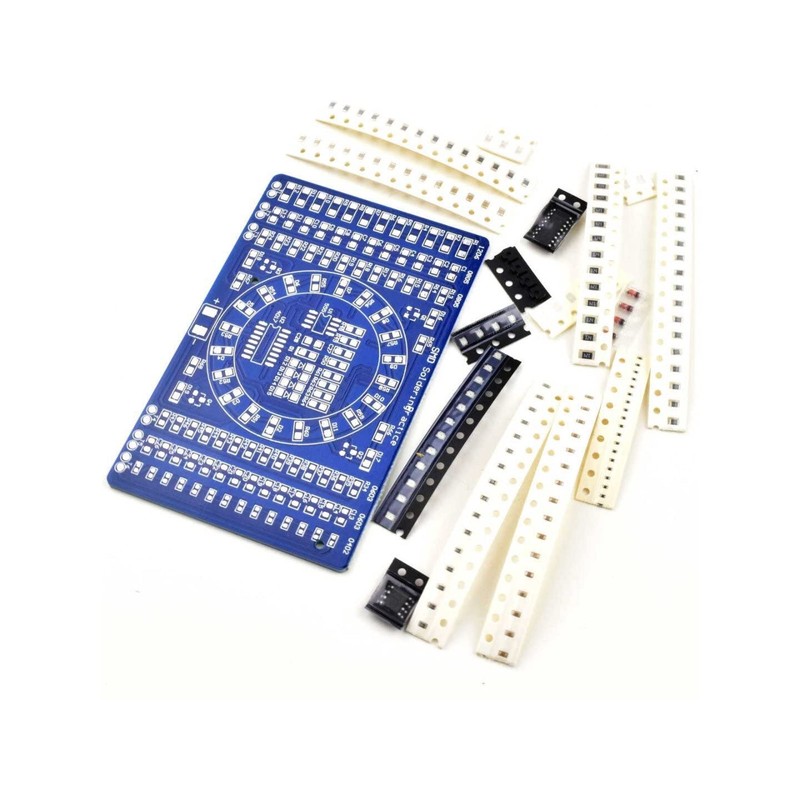 SMD Soldering Learning Kit, LED Light Effects with NE555