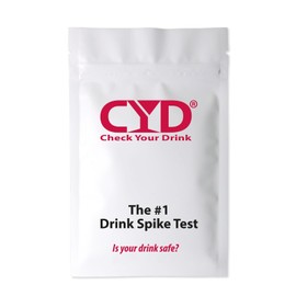 Generic Check Your Drink. Avoid Drink Spiking. Detect GHB or KETA Using The Personal Test Strips 125 Test Strips (25 Pouches 5 test strip per pouch), White