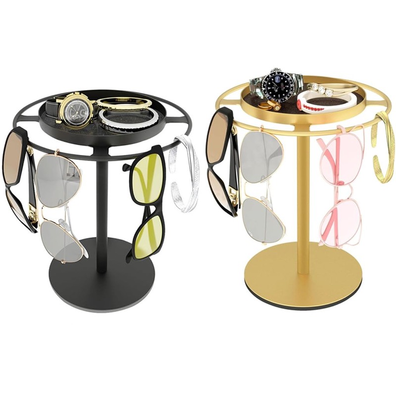 Integrated Jewelry Tray Sunglasses Organizer Weighted Base Sunglasses Organizer Can