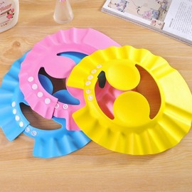 KC Certified Bathing Cap for Kids, Babies, and Adults Ear Protection Shampoo Cap - Yellow 10ea