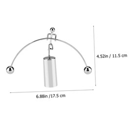 Totority Desk Sportsman Ornament Tumbler Man Metal Weightlifting Home Decor for Birthday Christmas