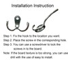 QUOZUO Pack of 15 Double Wall Hooks Wall Coat Hooks