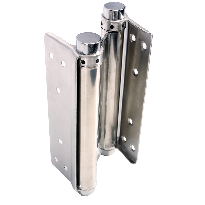 Pair of 8" Heavty Duty Double Action Spring Hinges, Self
