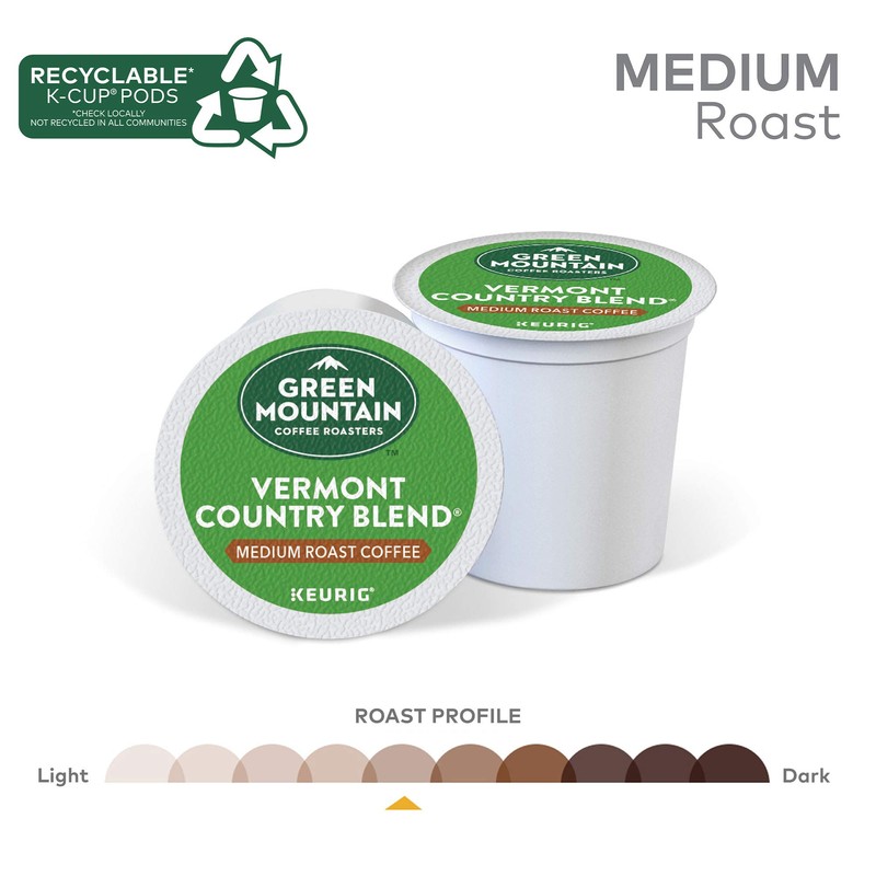 Green Mountain Coffee Roasters Vermont Country Blend Keurig Single-Serve K-Cup