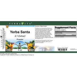 Yerba Santa 4:1 Extract Powder (4 oz, ZIN: 420598) - 3 Pack