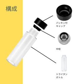 Made in Japan, Clear Bottle, Heat-Resistant Tritan Bottle, Water Bottle, Direct Drinking, Hot & Cold, Outdoors, Office, Portable (16.9 fl oz (500 ml), Children's Cat