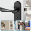 TOP-VIGOR 2 Pack 70mm Mortice Latch with Door Stopper, Mute