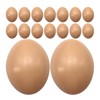 Healifty 20 Pcs Plastic Easter Eggs 2.2 Inch Paintable Eggs