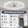 Fszdorj 20'' Ceiling Fan with Light, Upgraded Low Profile Fan,