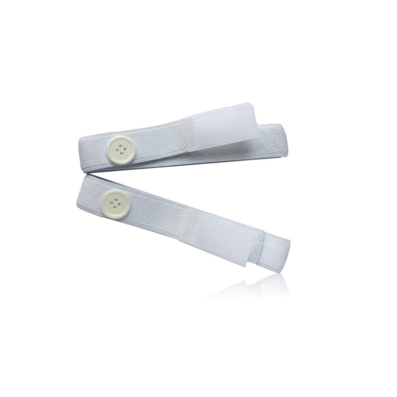 E&E Urine Leg Bag Strap - Button Type, Non-Latex, Medium,