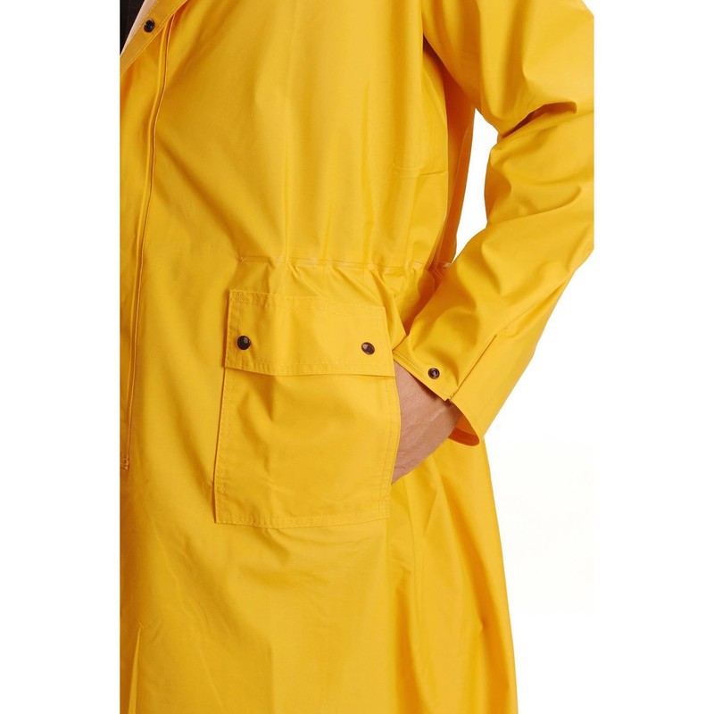M&F WESTERN Saddle Slicker Adult Rain Coat Yellow, Size: M