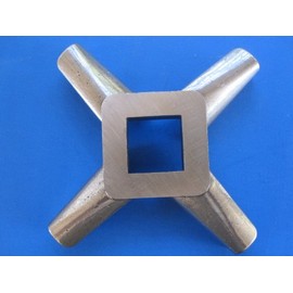 Size 32 Commercial Grade Stainless Steel Meat Grinder Knife Cutter for Electric or Manual Fits LEM Cabelas Hobart Torrey Universal Omcan Others