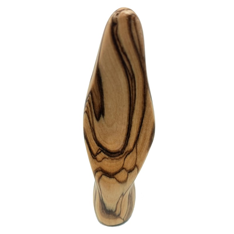 Zuluf Olive Wood Virgin Holding Mary 3.9" - Hand Carved