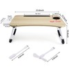 Slendor Lap Desk with Tablet Slot, Foldable Laptop Table with