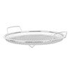 Stainless Steel Fruit Basket Double Handles Metal Mesh Drain Round