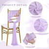 Party Chair Sashes 32 Panels - Light Purple Birthday Chair