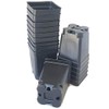 100-2.5 inch Square DEEP Black Plastic Nursery pots seedlings Plants