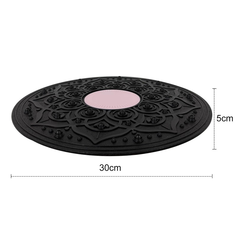 Balance Board, Wobble Board, Diameter 30 cm, Balance Trainer (Pink)