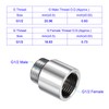 Unifizz Nickel Plated Brass Pipe Fitting Extension 20mm G1/2 Female