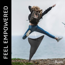 Urinella for women, portable reusable pee aid for women with extension tube, suitable for travel, festivals, camping, traffic jams, etc. with waterproof bag and cup