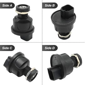 Newnessai 95060-01 Rotary Ignition Switch, Ignition Starter, with 2 Keys, 4 Position (Black)