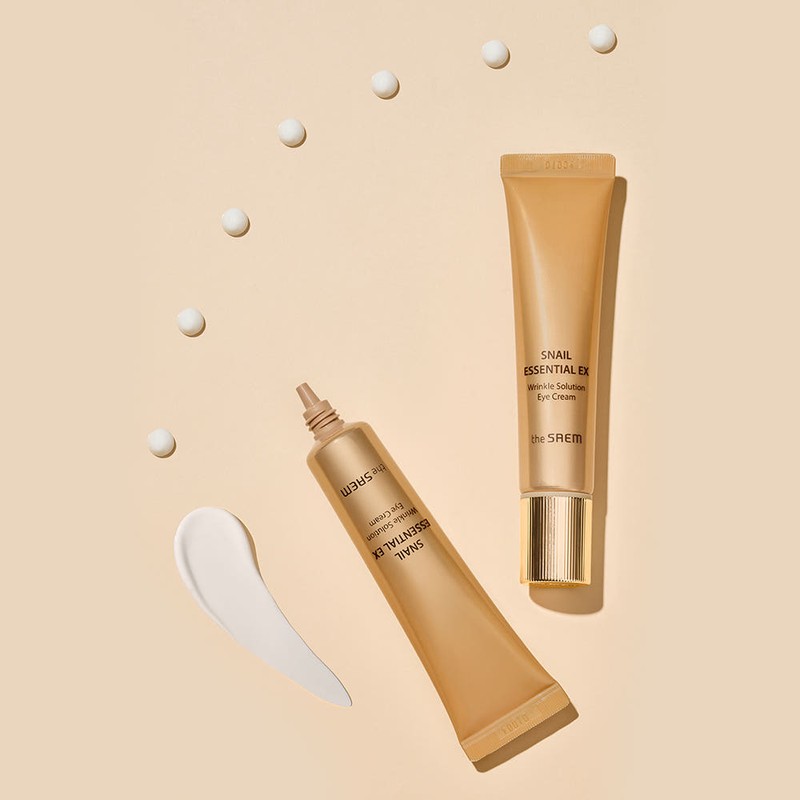 The Saem Snail Essential EX Wrinkle Solution Eye Cream Double
