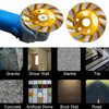 4 Pcs Turbo Row Diamond Grinding Cup Wheel, Concrete Turbo