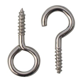 StarPack Home Steel Curtain Hooks 50 Pairs Silver Modern Ceiling Mount