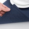 AOKSUNOVA Placemats Fabric Dark Blue Set of 4 Place Mats