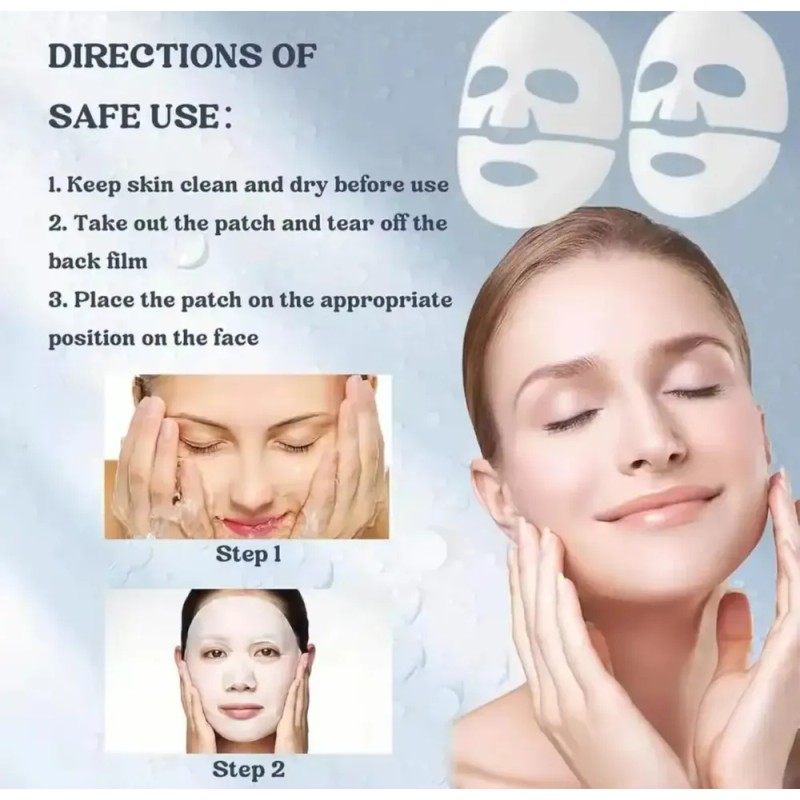 Mascarilla Facial Nocturna Hidratante Colágeno Kit 2pz