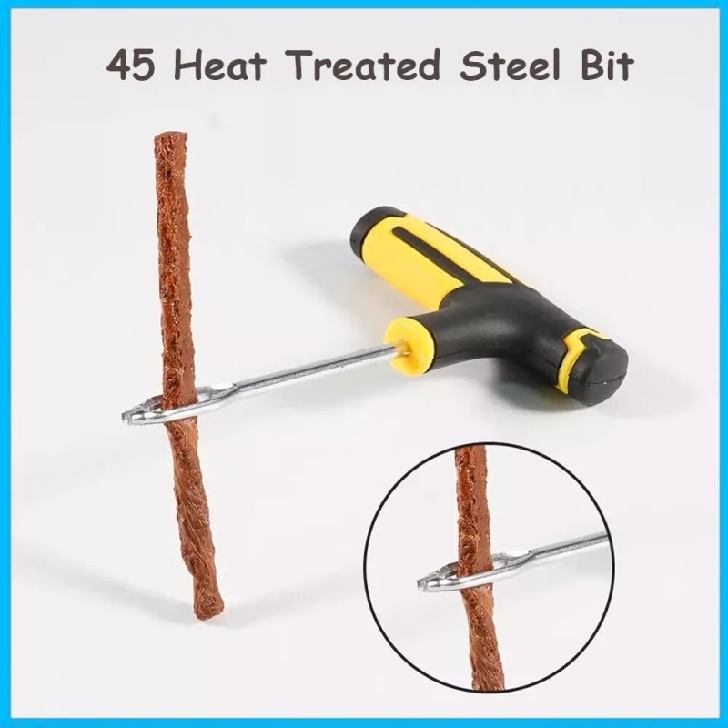 Car Tubeless Tyre Tire Puncture Repair Plug Kit Needle Patch