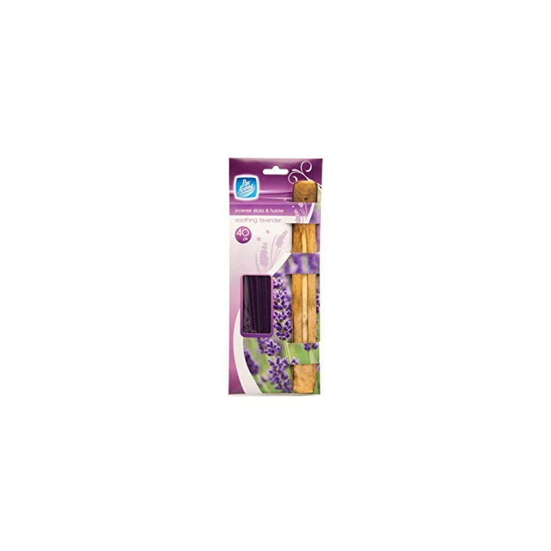 Pan Aroma Soothing Lavender Incense Sticks & Holder 40Pk